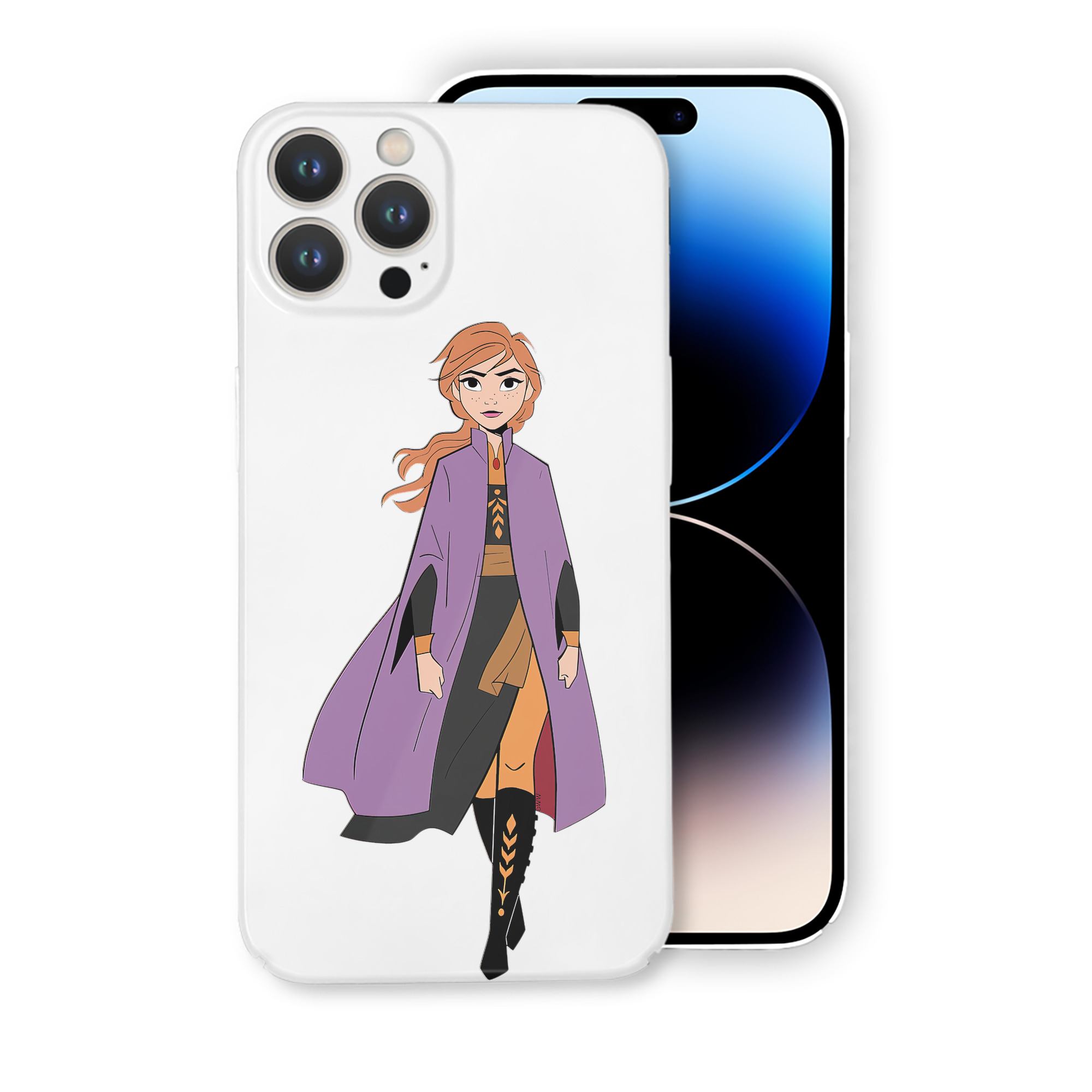 （画像用） アナと雪の女王 アンナ エルサ Frozen Anna Elsa 【iPhone 14シリーズ対応】ハードケース
